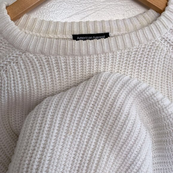 American Apparel fisherman cropped sweater, XS - Picture 2 of 5